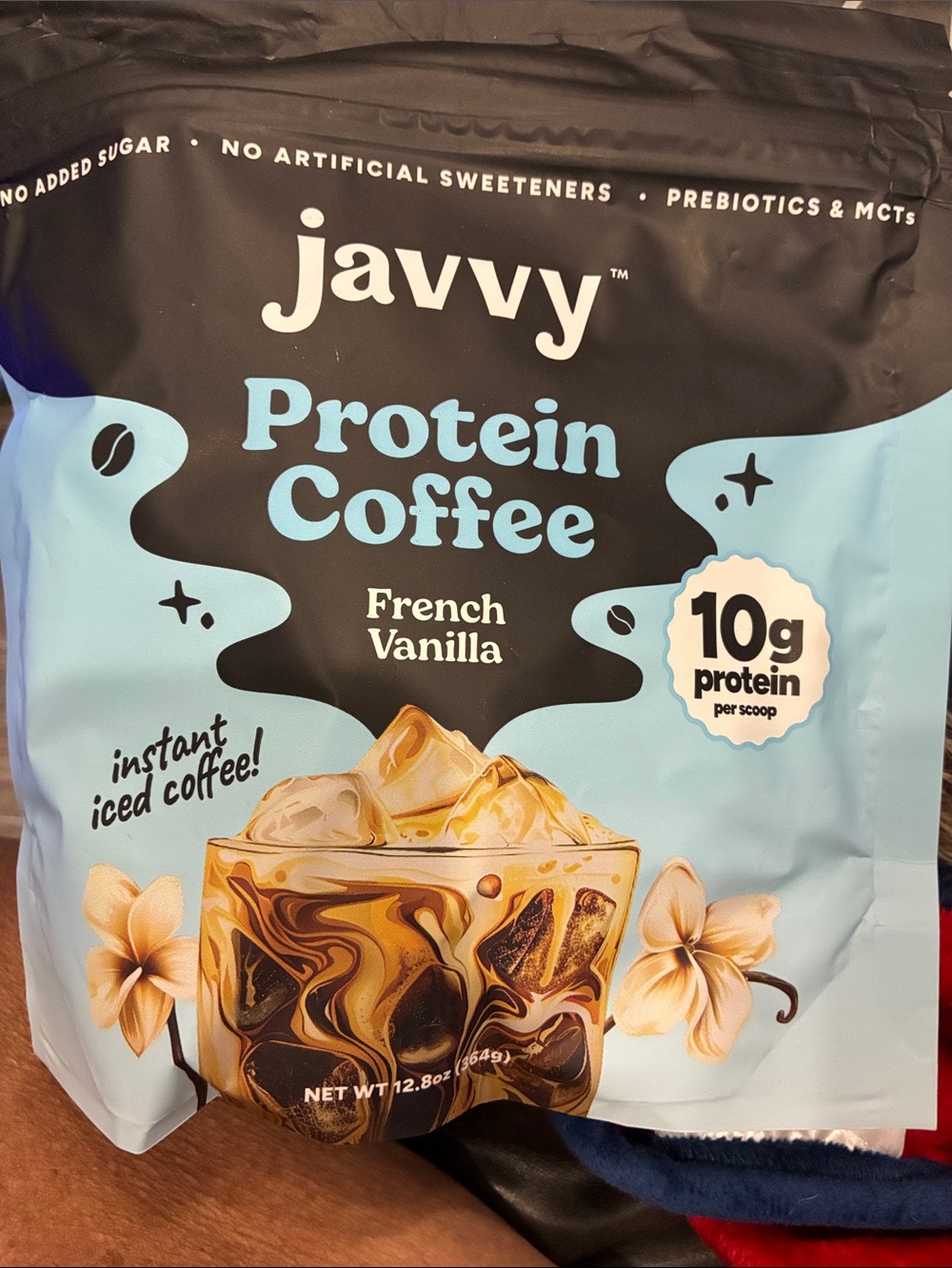 Javvy French Vanilla Protein Coffee – Light Blue Packaging
